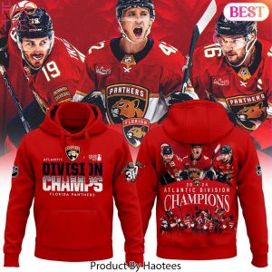 Florida Panthers NHL  Playoffs 2024 Atlantic Division Champions Design Hoodie