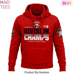Florida Panthers NHL  Playoffs 2024 Atlantic Division Champions Design Hoodie