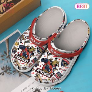 Florida Panthers NHL Sport Crocs Crocband Clogs Shoes Comfortable For Men Women and Kids