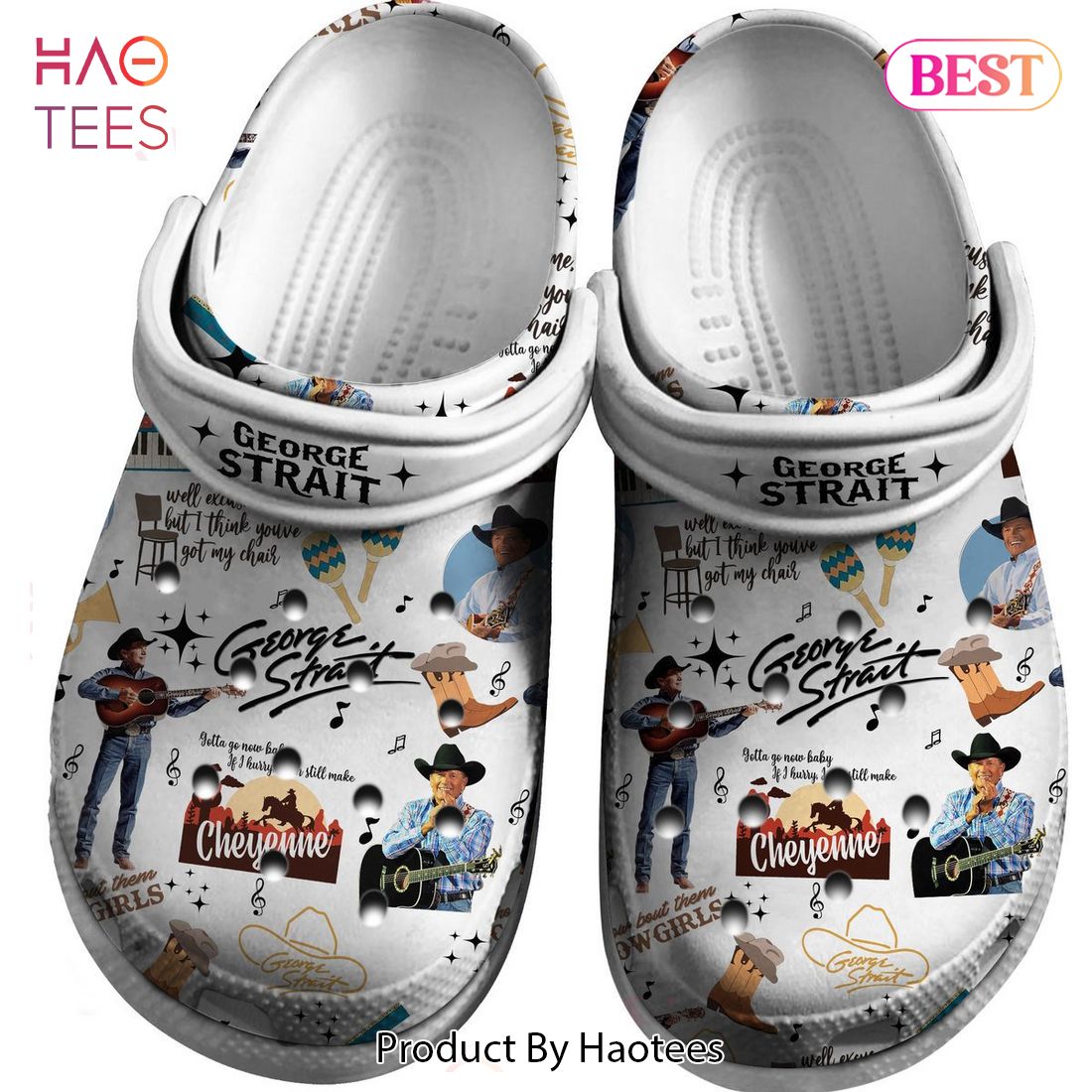 George Strait Music Crocs Crocband Clogs Shoes Comfortable For Men Women and Kids George Strait Music Crocs Crocband Clogs Shoes Comfortable For Men Women and Kids