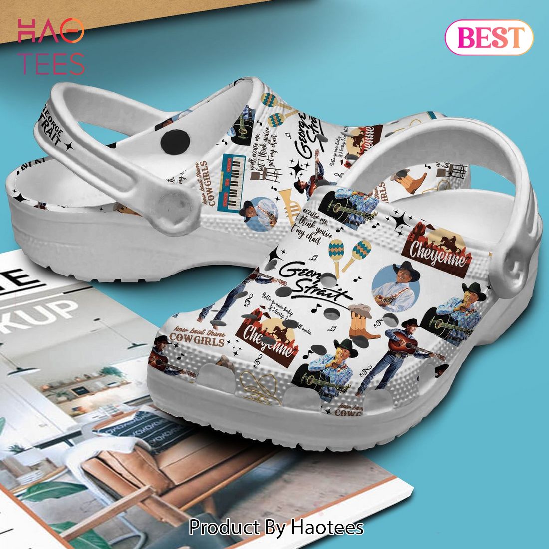 George Strait Music Crocs Crocband Clogs Shoes Comfortable For Men Women and Kids George Strait Music Crocs Crocband Clogs Shoes Comfortable For Men Women and Kids