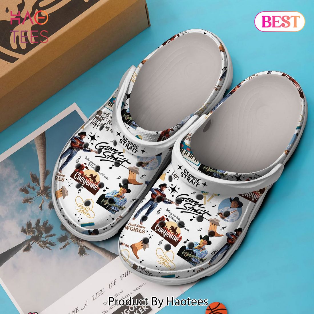 George Strait Music Crocs Crocband Clogs Shoes Comfortable For Men Women and Kids George Strait Music Crocs Crocband Clogs Shoes Comfortable For Men Women and Kids
