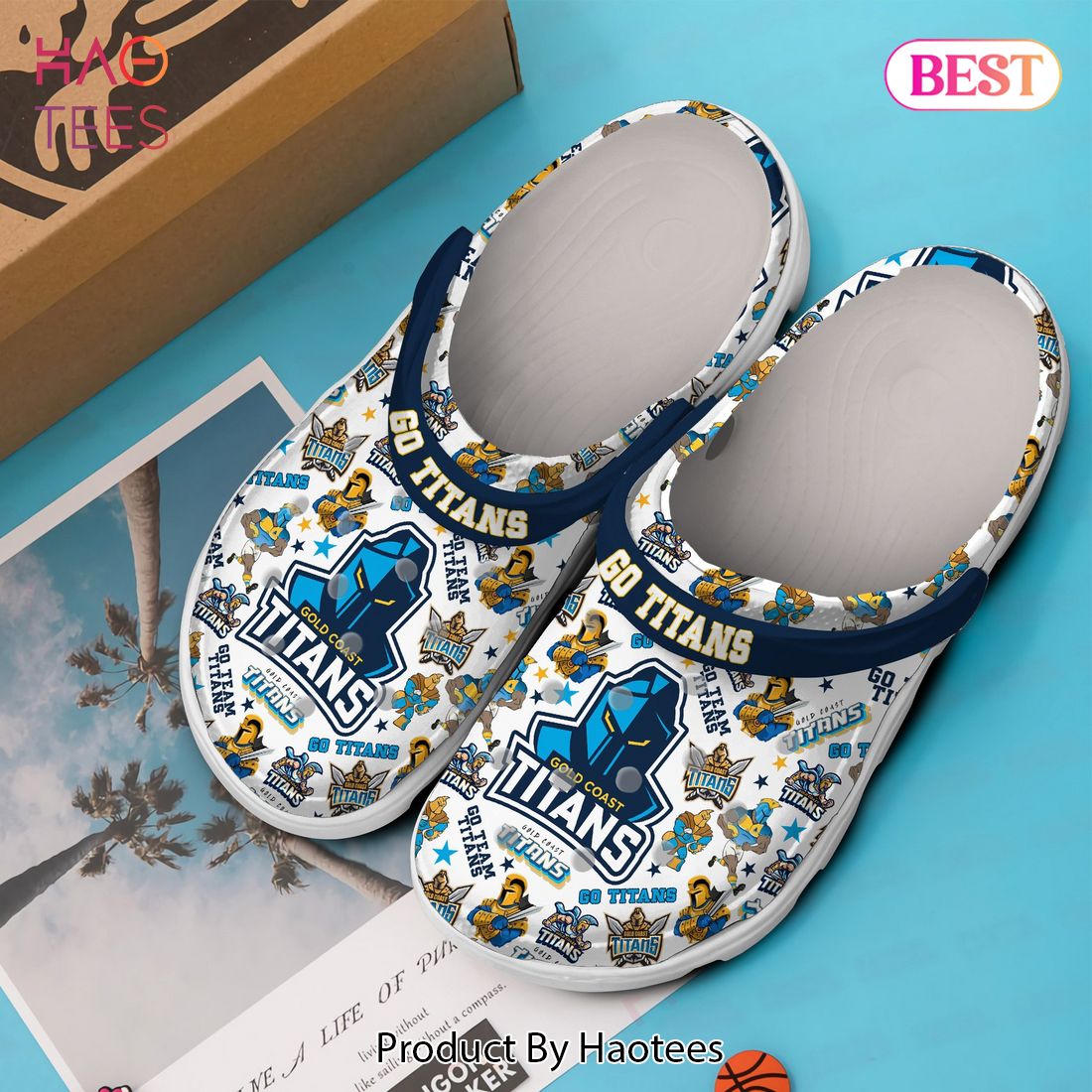 Gold Coast Titans NRL Sport Crocs Crocband Clogs Shoes Comfortable For Men Women and Kids Gold Coast Titans NRL Sport Crocs Crocband Clogs Shoes Comfortable For Men Women and Kids