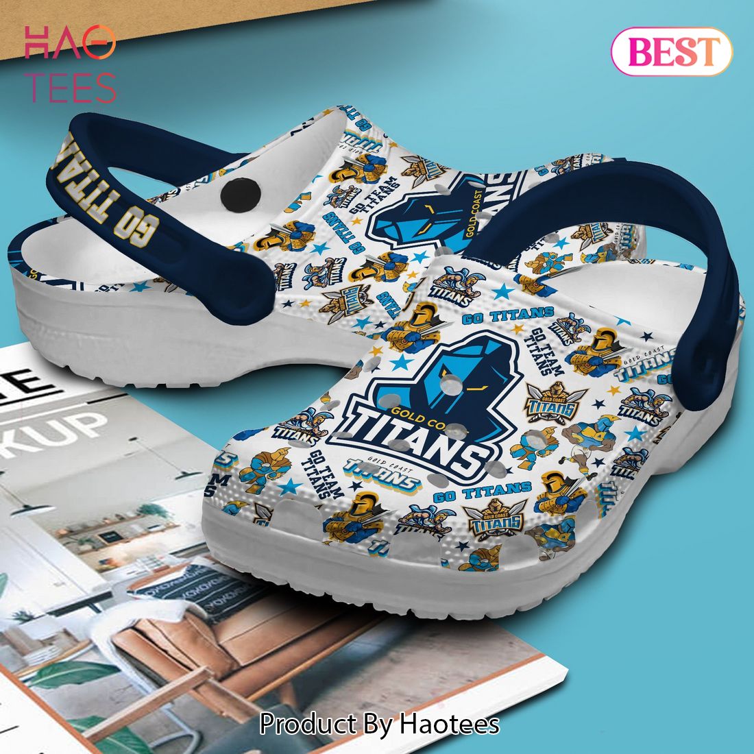 Gold Coast Titans NRL Sport Crocs Crocband Clogs Shoes Comfortable For Men Women and Kids Gold Coast Titans NRL Sport Crocs Crocband Clogs Shoes Comfortable For Men Women and Kids
