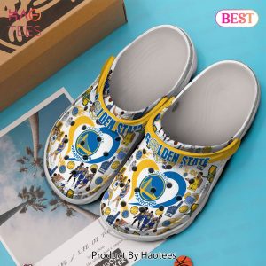 Golden State Warriors NBA Sport Crocs Crocband Clogs Shoes Comfortable For Men Women and Kids