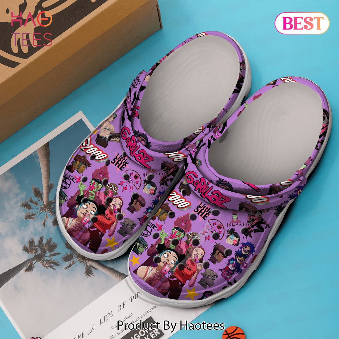 Gorillaz Music Crocs Crocband Clogs Shoes Comfortable For Men Women and Kids Gorillaz Music Crocs Crocband Clogs Shoes Comfortable For Men Women and Kids