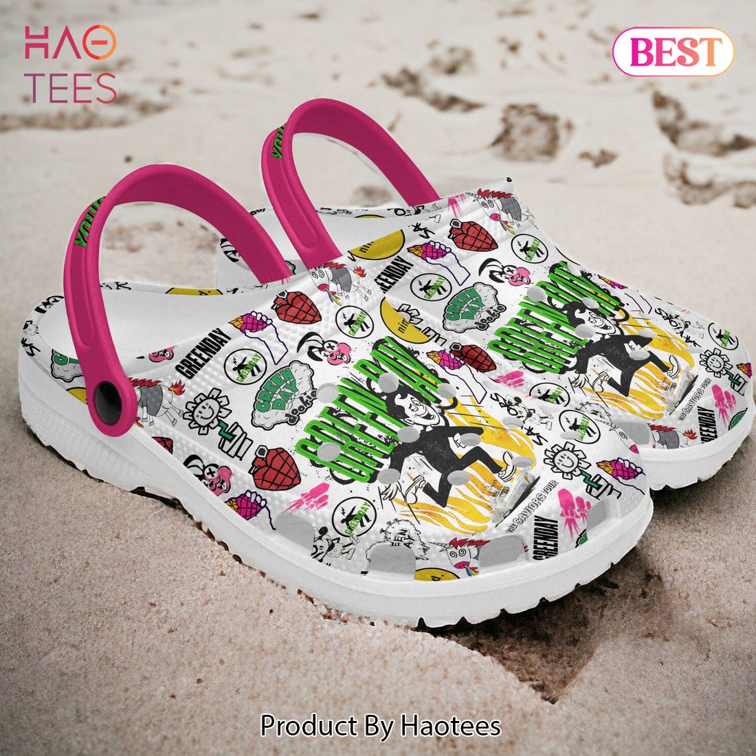 Green Day Music Crocs Crocband Clogs Shoes Comfortable For Men Women and Kids Green Day Music Crocs Crocband Clogs Shoes Comfortable For Men Women and Kids