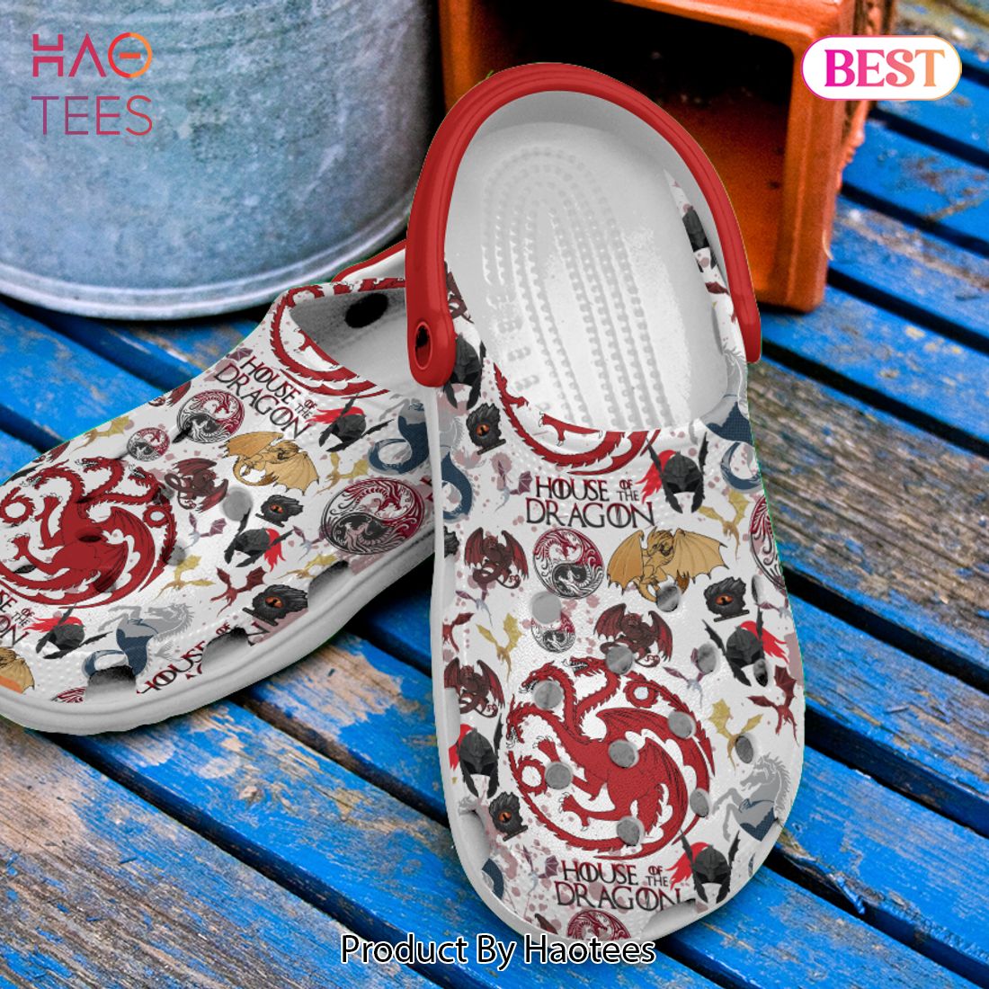 House Of The Dragon TV Series Crocs Crocband Clogs Shoes Comfortable For Men Women and Kids House Of The Dragon TV Series Crocs Crocband Clogs Shoes Comfortable For Men Women and Kids