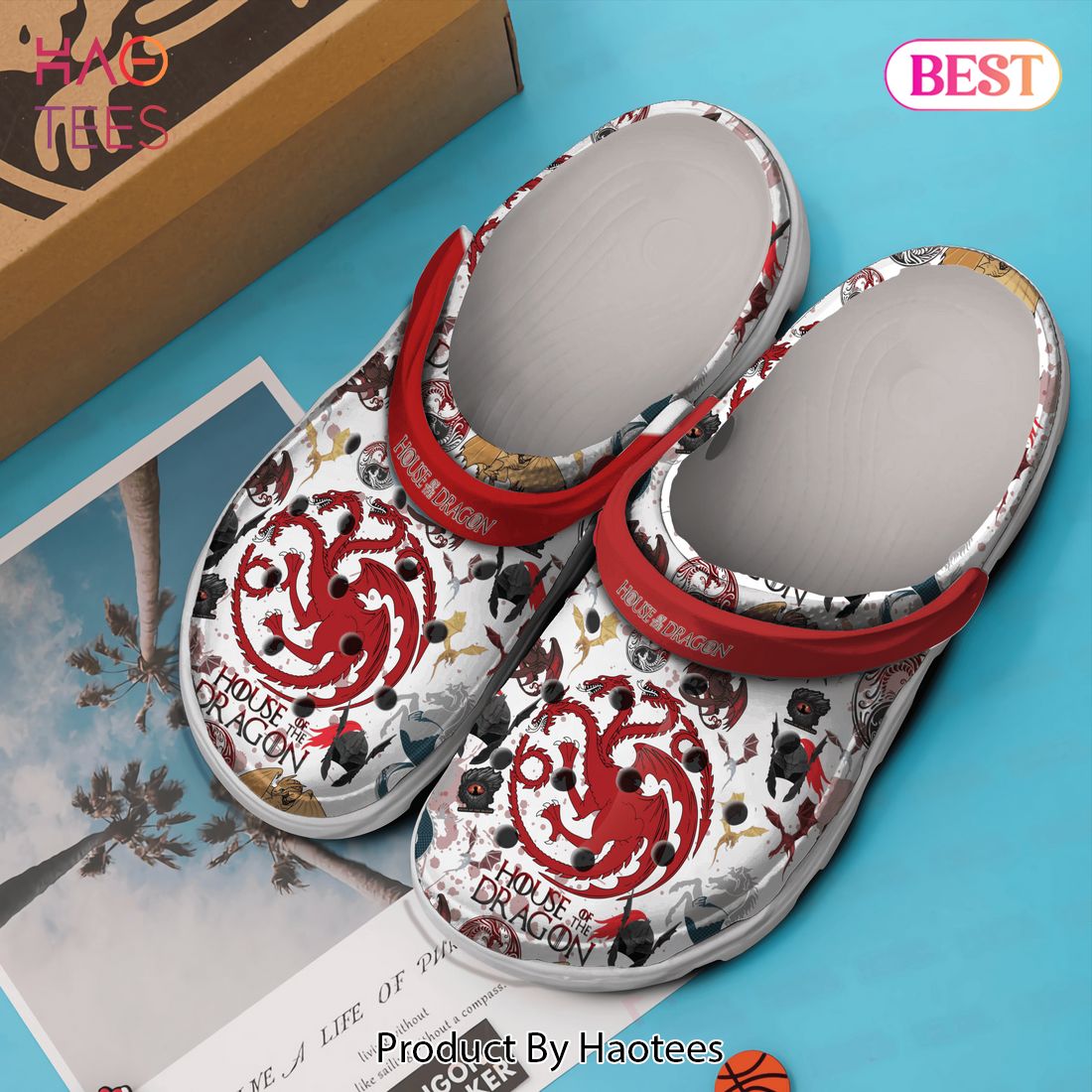 House Of The Dragon TV Series Crocs Crocband Clogs Shoes Comfortable For Men Women and Kids House Of The Dragon TV Series Crocs Crocband Clogs Shoes Comfortable For Men Women and Kids