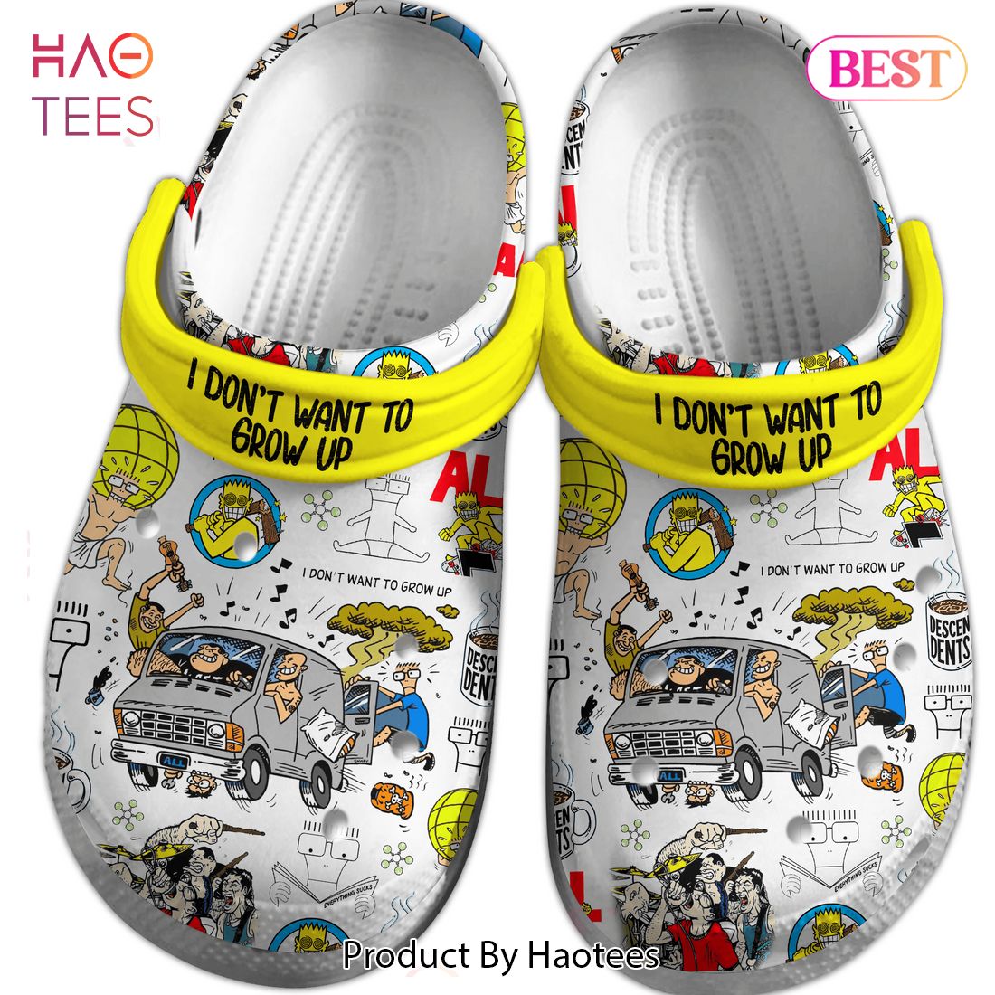 I Don't Want to Grow Up Descendants TV Series Crocs Crocband Clogs Shoes Comfortable For Men Women and Kids I Don't Want to Grow Up Descendants TV Series Crocs Crocband Clogs Shoes Comfortable For Men Women and Kids