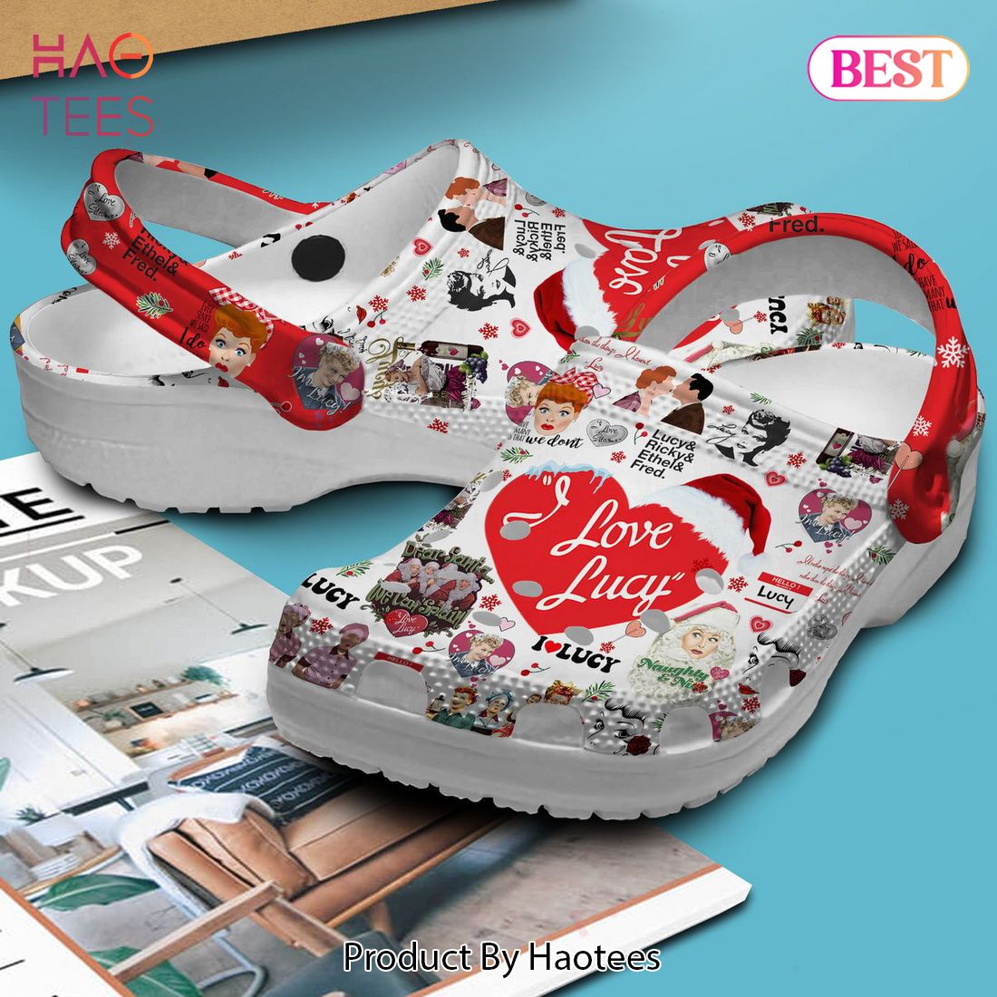 I Love Lucy TV Series Crocs Crocband Clogs Shoes Comfortable For Men Women and Kids I Love Lucy TV Series Crocs Crocband Clogs Shoes Comfortable For Men Women and Kids