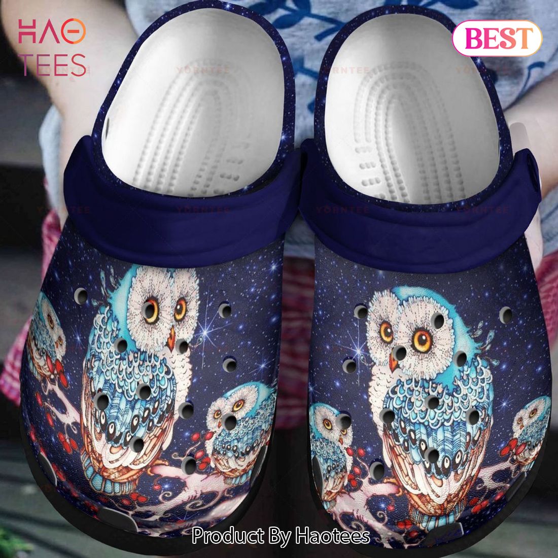 I Love Owl Fashion Gift For Lover Rubber clog Shoes Comfy Footwear Exclusive