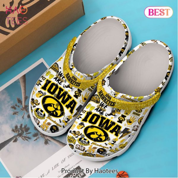 Iowa Hawkeyes NCAA Sport Crocs Crocband Clogs Shoes Comfortable For Men Women and Kids Exclusive