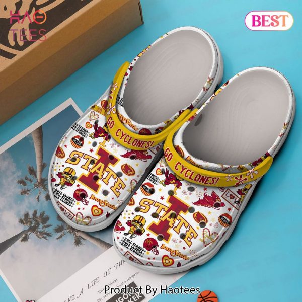 Iowa State Cyclones NCAA Sport Crocs Crocband Clogs Shoes Comfortable For Men Women and Kids