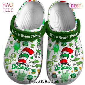 It’s A Green Thing Dr.Seuss Lucky Day Cartoon Crocs Crocband Clogs Shoes Comfortable For Men Women and Kids