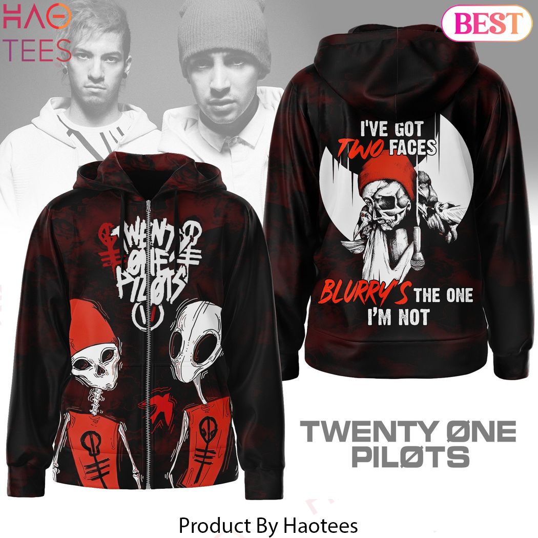 Ive Got Two Faces Blurry The One Im Not - Twenty One Pilots Design Zip Hoodie Ive Got Two Faces Blurry The One Im Not - Twenty One Pilots Design Zip Hoodie