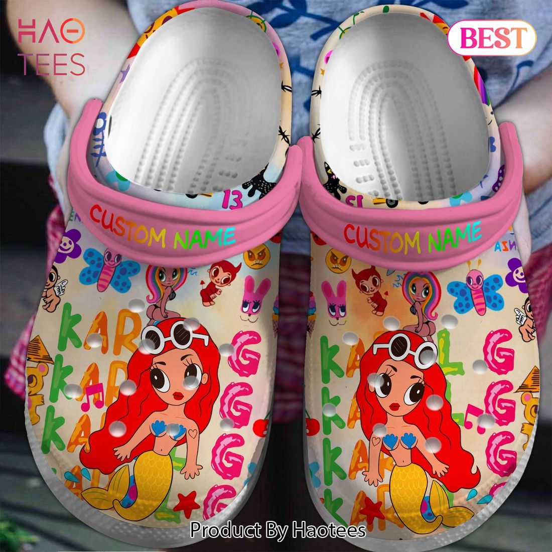Karol G Music Crocs Crocband Clogs Shoes Comfortable For Men Women and Kids Karol G Music Crocs Crocband Clogs Shoes Comfortable For Men Women and Kids