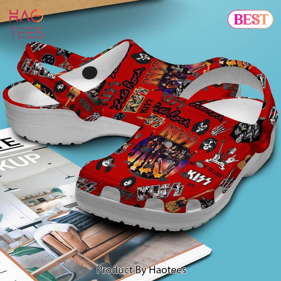 Kiss Let's Me Rock Band Music Crocs Crocband Clogs Shoes Comfortable For Men Women and Kids Kiss Let's Me Rock Band Music Crocs Crocband Clogs Shoes Comfortable For Men Women and Kids