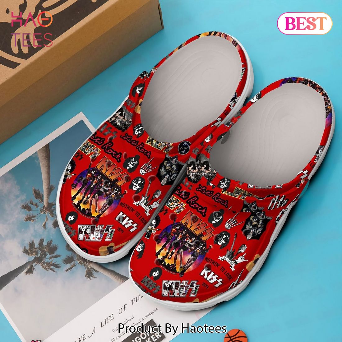 Kiss Let's Me Rock Band Music Crocs Crocband Clogs Shoes Comfortable For Men Women and Kids Kiss Let's Me Rock Band Music Crocs Crocband Clogs Shoes Comfortable For Men Women and Kids