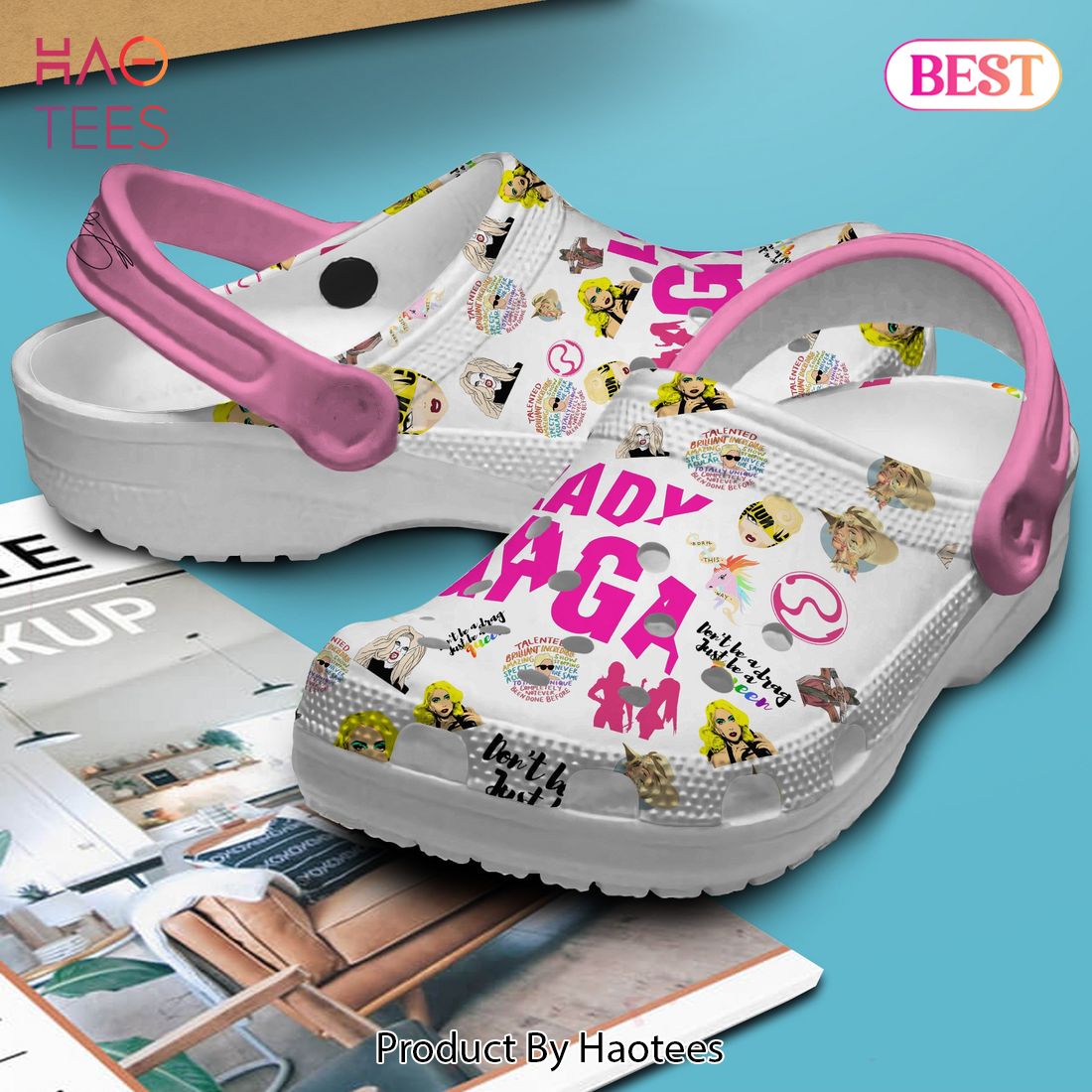 Lady Gaga Music Crocs Crocband Clogs Shoes Comfortable For Men Women and Kids Lady Gaga Music Crocs Crocband Clogs Shoes Comfortable For Men Women and Kids
