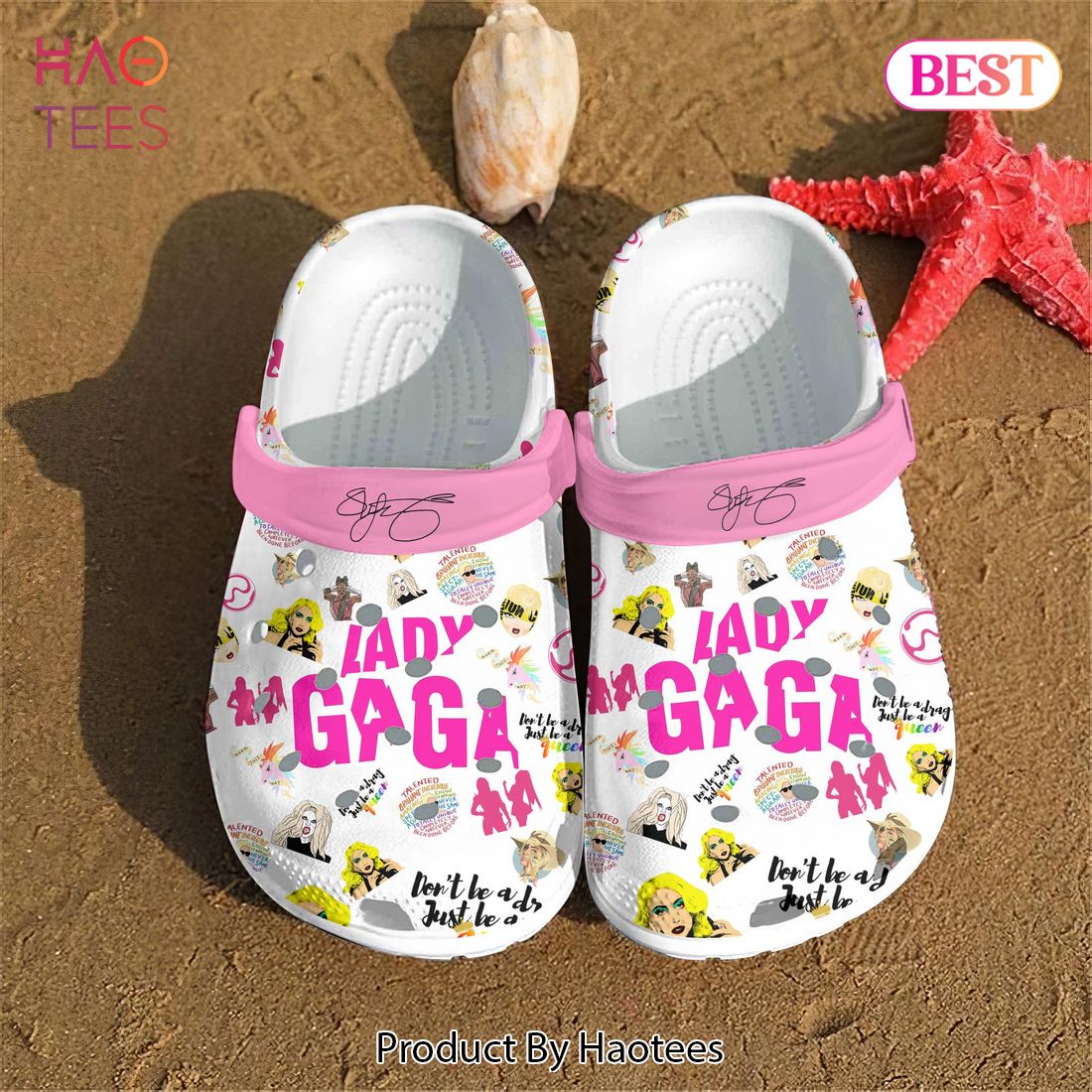Lady Gaga Music Crocs Crocband Clogs Shoes Comfortable For Men Women and Kids Lady Gaga Music Crocs Crocband Clogs Shoes Comfortable For Men Women and Kids