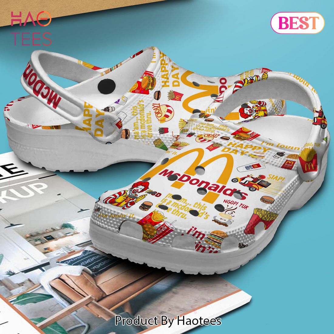 McDonald's Food Drink Crocs Crocband Clogs Shoes Comfortable For Men Women and Kids McDonald's Food Drink Crocs Crocband Clogs Shoes Comfortable For Men Women and Kids