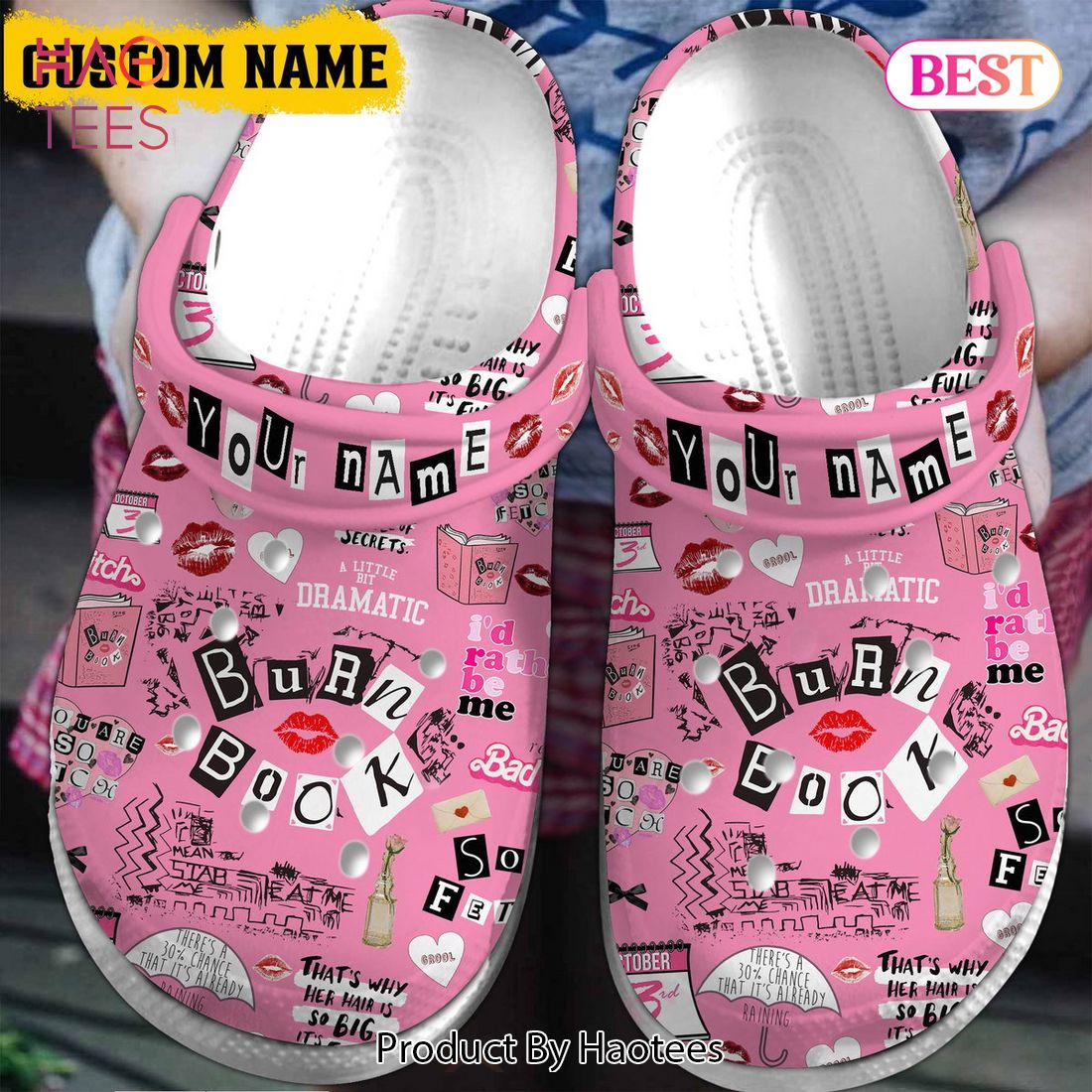 Mean Girls The Burn Book Hardcover Ruled Journal Crocs Crocband Clogs Shoes Comfortable For Men Women and Kids Mean Girls The Burn Book Hardcover Ruled Journal Crocs Crocband Clogs Shoes Comfortable For Men Women and Kids