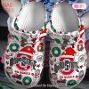 Merry Christmas Michigan Wolverines NCAA Sport Crocs Crocband Clogs Shoes Comfortable For Men Women and Kids