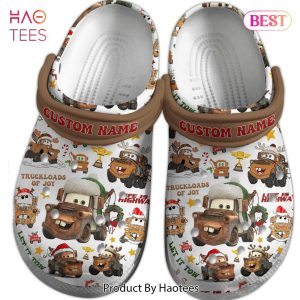 Merry Christmas Trucks Mater Tow Truck Cartoon Crocs Crocband Clogs Shoes Comfortable For Men Women and Kids