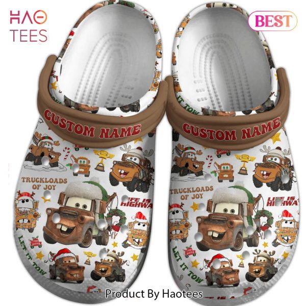 Merry Christmas Trucks Mater Tow Truck Cartoon Crocs Crocband Clogs Shoes Comfortable For Men Women and Kids