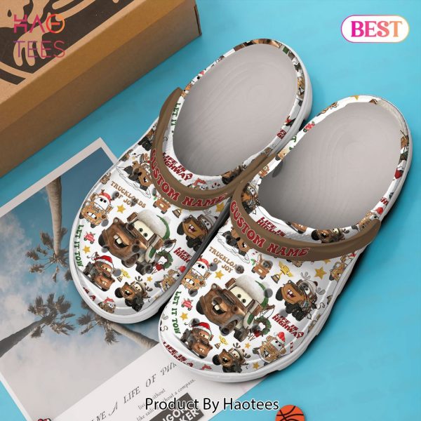 Merry Christmas Trucks Mater Tow Truck Cartoon Crocs Crocband Clogs Shoes Comfortable For Men Women and Kids