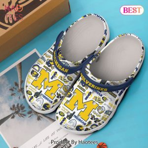 Michigan Wolverines NCAA Sport Crocs Crocband Clogs Shoes Comfortable For Men Women and Kids