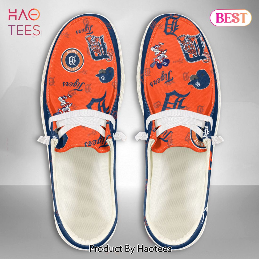 MLB Detroit Tigers Custom Name Hey Dude Shoes MLB Detroit Tigers Custom Name Hey Dude Shoes