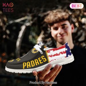 MLB San Diego Padres Custom Name Hey Dude Shoes