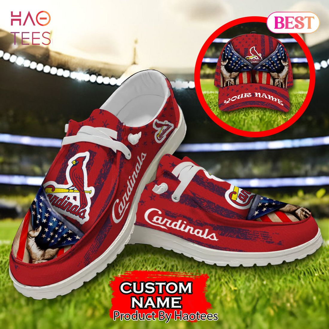 MLB St Louis Cardinals Custom Name Hey Dude Shoes MLB St Louis Cardinals Custom Name Hey Dude Shoes