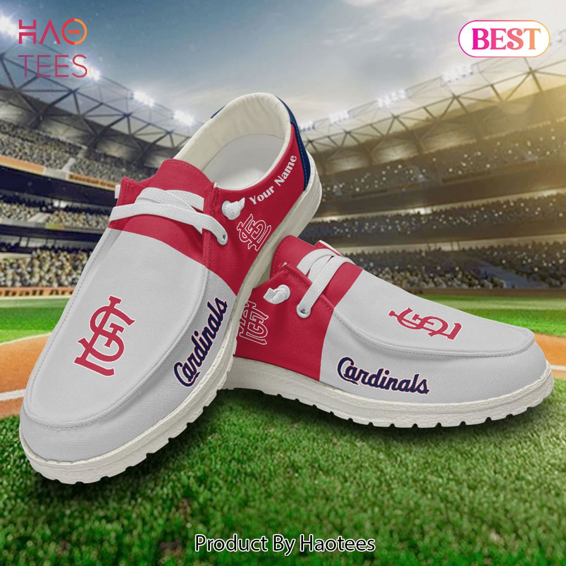 MLB St. Louis Cardinals Custom Name Hey Dude Shoes MLB St. Louis Cardinals Custom Name Hey Dude Shoes