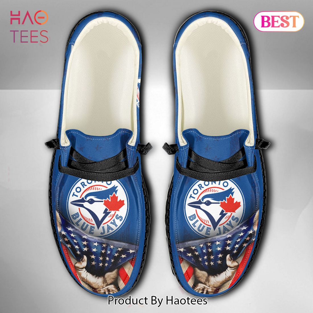 MLB Toronto Blue Jays Custom Name Hey Dude Shoes MLB Toronto Blue Jays Custom Name Hey Dude Shoes