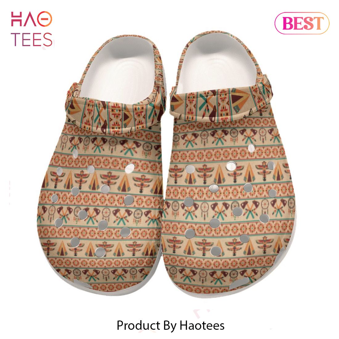 Native American Pattern Crocs Clog Shoes For Kid and Adult Exclusive Native American Pattern Crocs Clog Shoes For Kid and Adult Exclusive