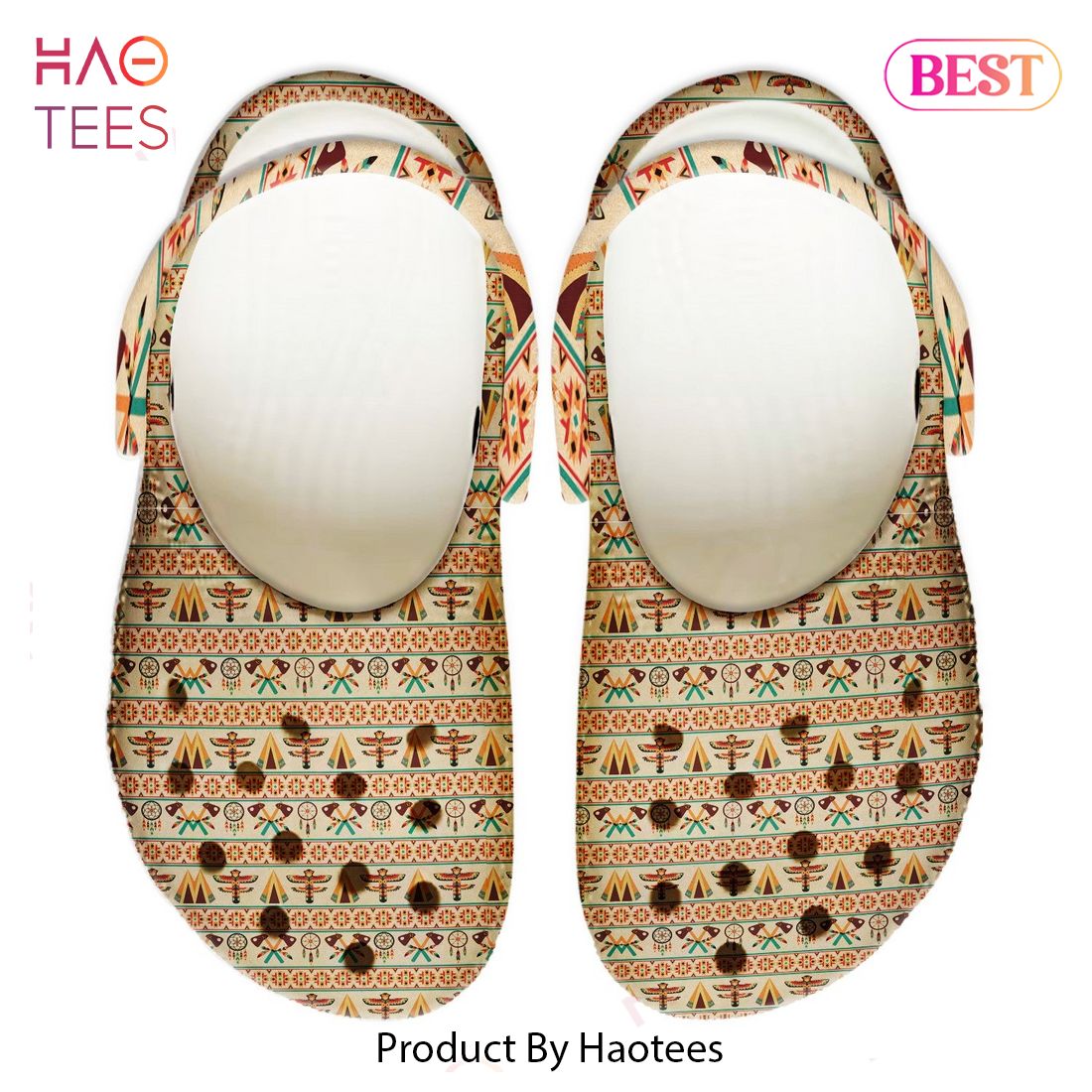 Native American Pattern Crocs Clog Shoes For Kid and Adult Exclusive Native American Pattern Crocs Clog Shoes For Kid and Adult Exclusive