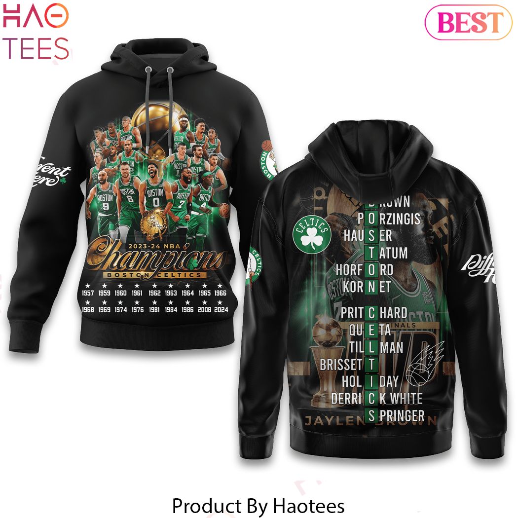 NBA Champions 2023-2024 Boston Celtics Basketball Hoodie