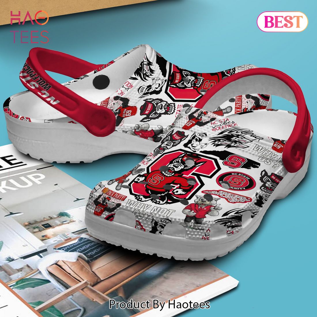 NC State Wolfpack men's basketball NCAA Sport Crocs Crocband Clogs Shoes Comfortable For Men Women and Kids NC State Wolfpack men's basketball NCAA Sport Crocs Crocband Clogs Shoes Comfortable For Men Women and Kids