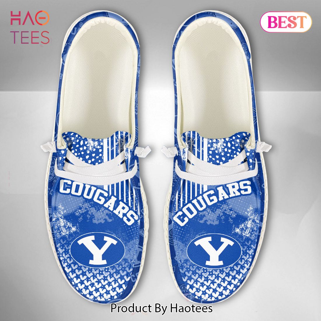 NCAA BYU Cougars Custom Name Hey Dude Shoes 03 M7 NCAA BYU Cougars Custom Name Hey Dude Shoes 03 M7