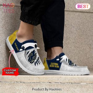 NCAA California Golden Bears Custom Name Hey Dude Shoes 09 M79