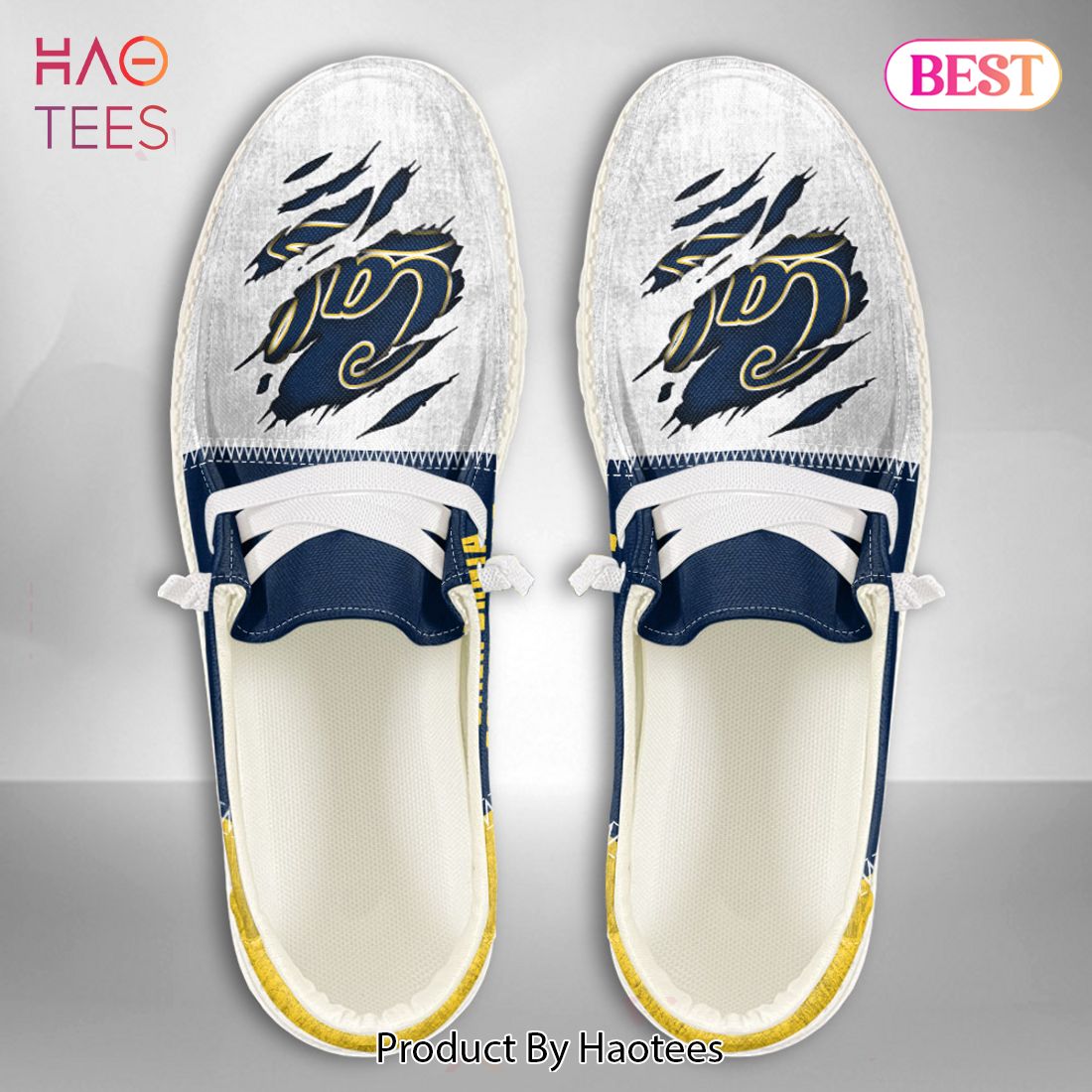 NCAA California Golden Bears Custom Name Hey Dude Shoes 09 M79 NCAA California Golden Bears Custom Name Hey Dude Shoes 09 M79