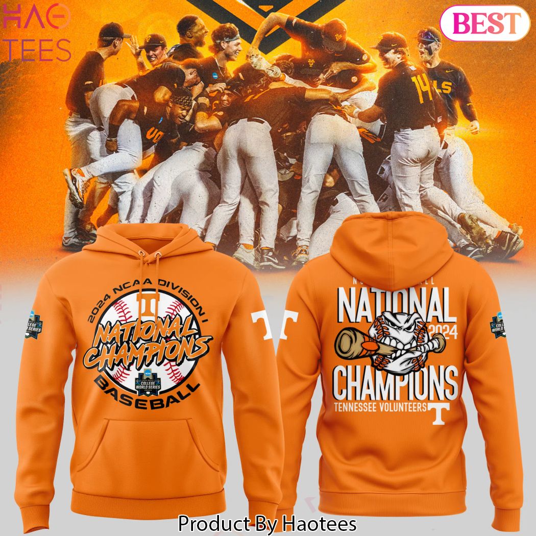 NCAA College Baseball National Champions 2024 Tennessee Volunteers Design Hoodie