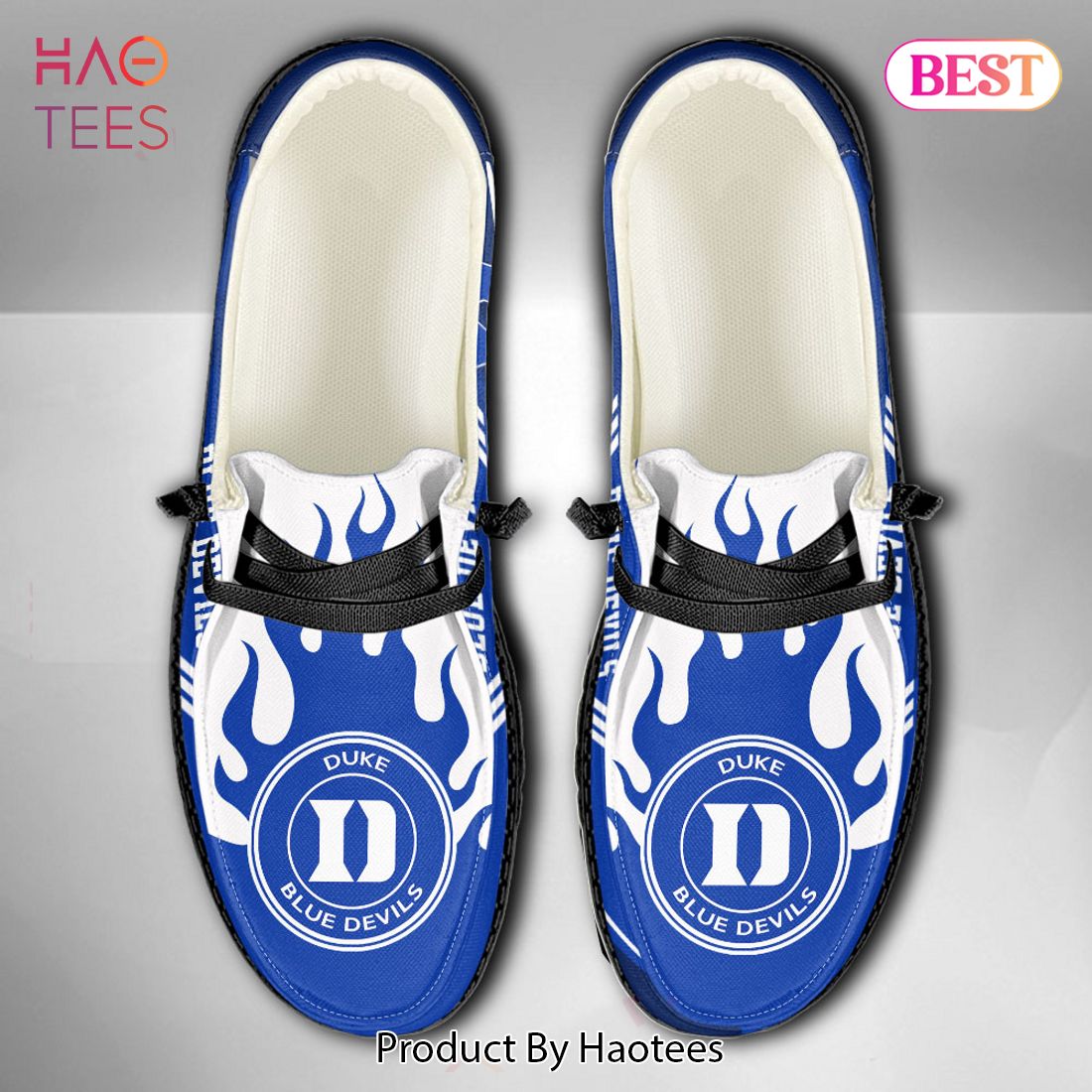 NCAA Duke Blue Devils Custom Name Hey Dude Shoes NCAA Duke Blue Devils Custom Name Hey Dude Shoes