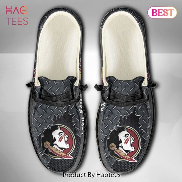 NCAA Florida State Seminoles Custom Name Hey Dude Shoes