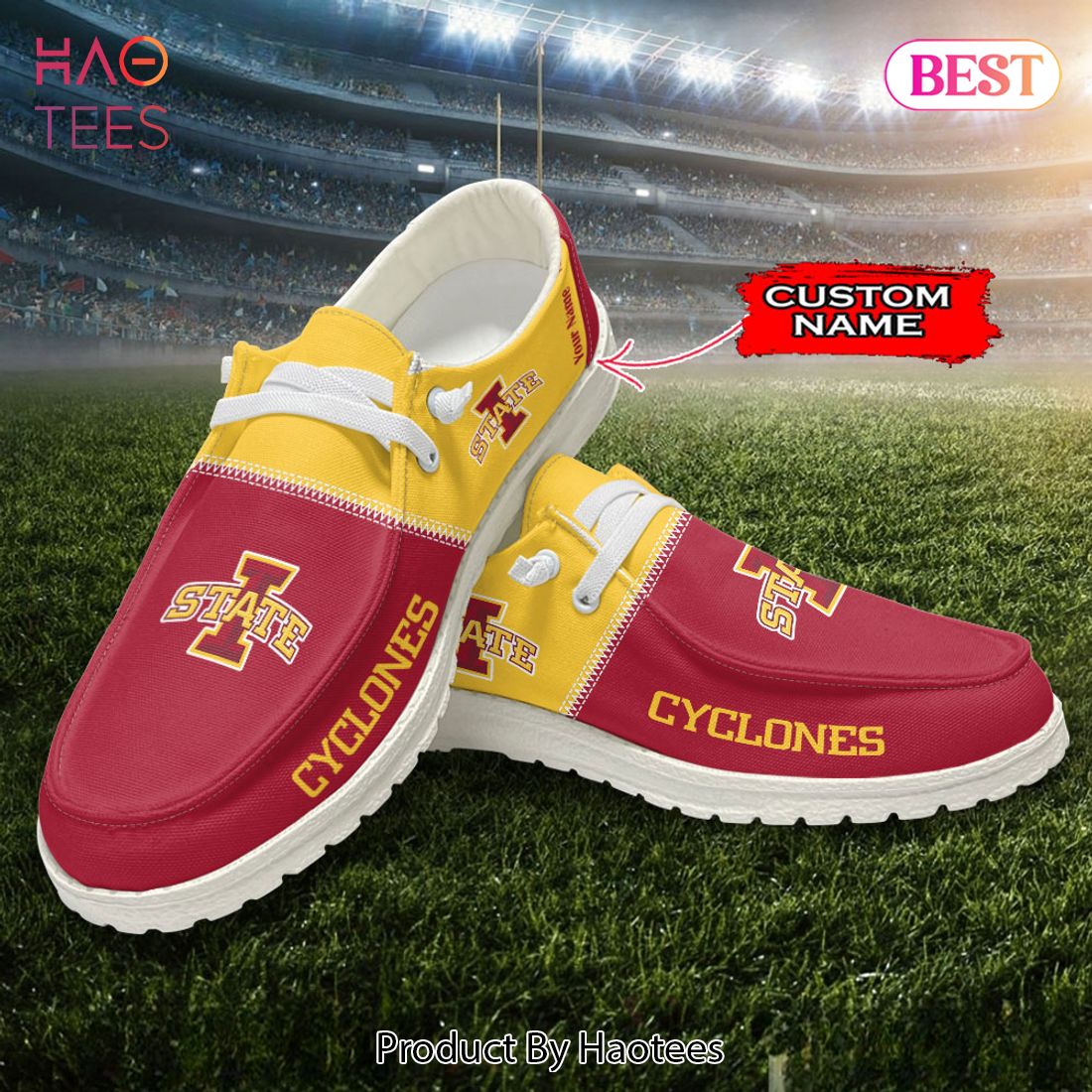 NCAA Iowa State Cyclones Custom Name Hey Dude Shoes NCAA Iowa State Cyclones Custom Name Hey Dude Shoes