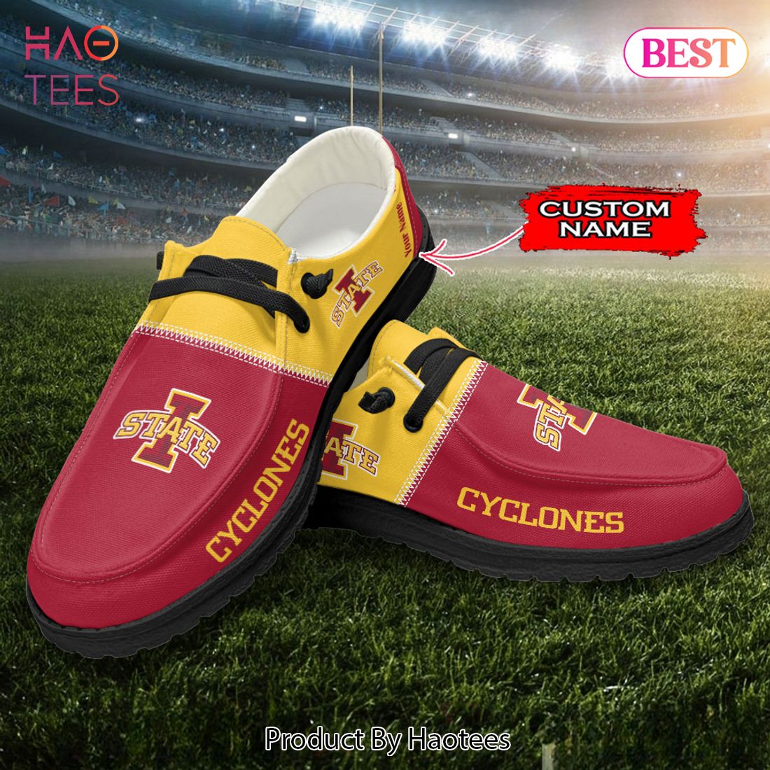 NCAA Iowa State Cyclones Custom Name Hey Dude Shoes NCAA Iowa State Cyclones Custom Name Hey Dude Shoes