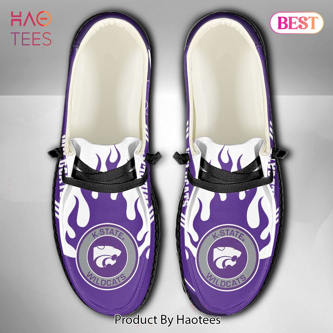 NCAA Kansas State Wildcats Custom Name Hey Dude Shoes NCAA Kansas State Wildcats Custom Name Hey Dude Shoes